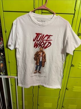 White Graphic Tee - Legends Never Die Juice WRLD
